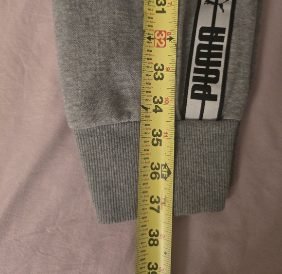 ​PUMA Gray Logo Tape Joggers - Picture 9 of 9
